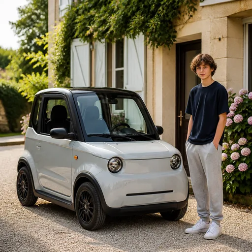 Image générée par intelligence artificielle Acheter une voiture sans permis d'occasion : le guide — illustration générée par IA